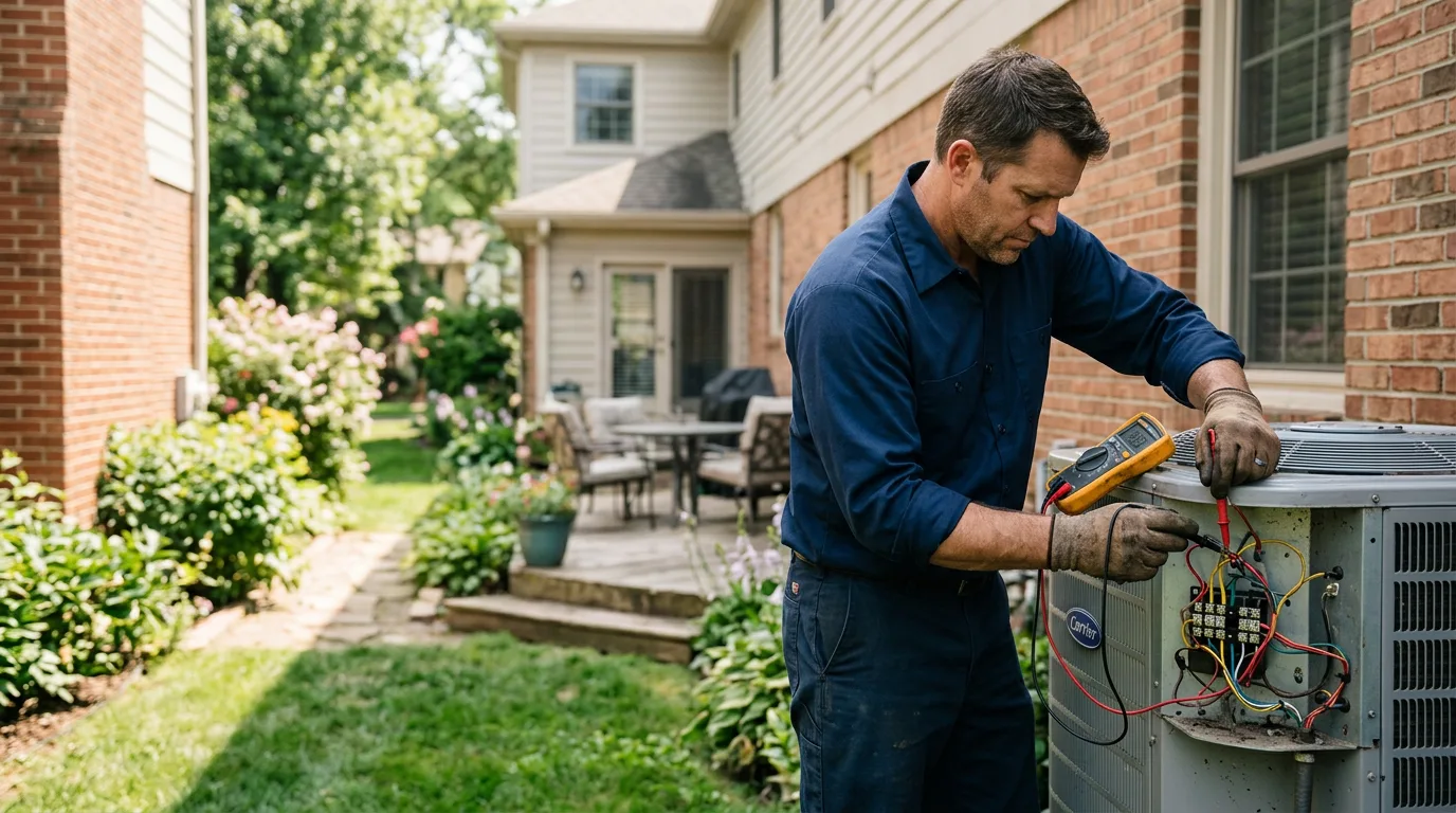 HVAC technician working near Clarksville, PA